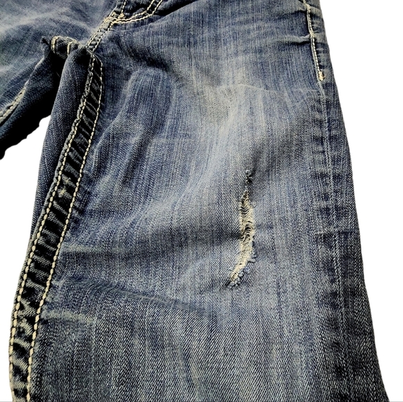 Bke Jeans Distressed Pants Bootcut Size 28 - Picture 9 of 12